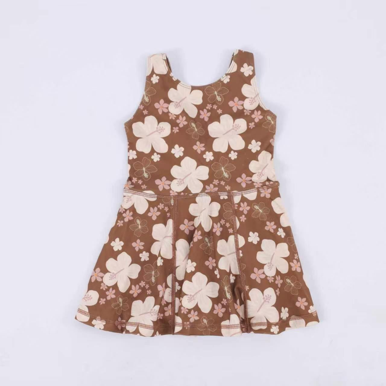 Brown Mini Market Collective Yoga Dress