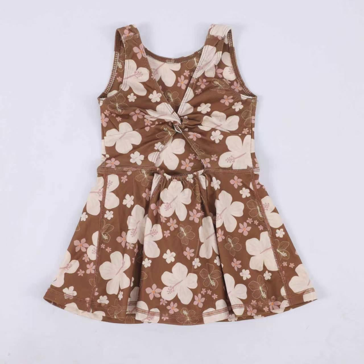 Brown Mini Market Collective Yoga Dress