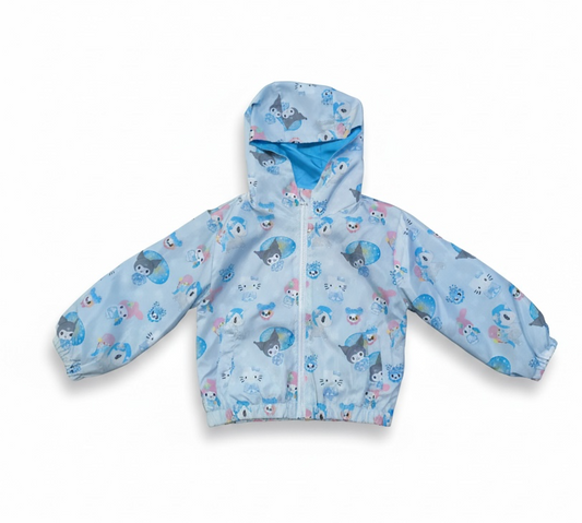 Blue Sakura Cuties Windbreaker