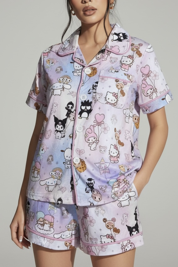 Adult Kawaii Chaos Bamboo Pajamas